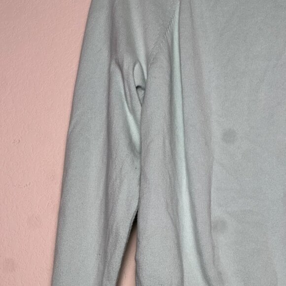 J.Crew Cashmere Blend Cotton Sweater Women S Blue Pullover Minimal Prep Warm - Picture 10 of 12